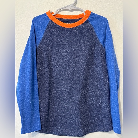 NWOT Primary Clothing  Kids Heathered Long Sleeve Baseball Tee - Picture 5 of 5